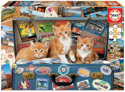 Puzzle Gatinhos Viajantes 200 peças