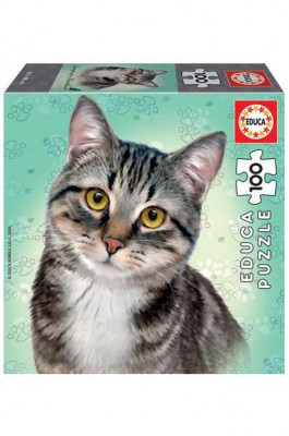 Puzzle Gato European Shorthair 100 peças