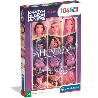 Puzzle Huntrix Kpop Demon Hunters SuperColor 104 peças