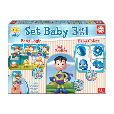 Puzzle Infantil Set Baby 3 em 1