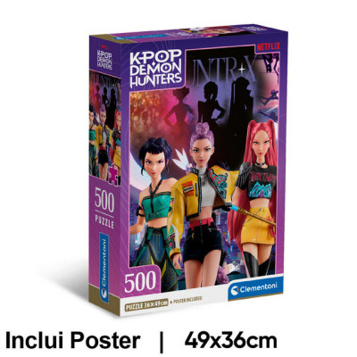 Puzzle K-pop Demon Hunters 500 Peças - Clementoni