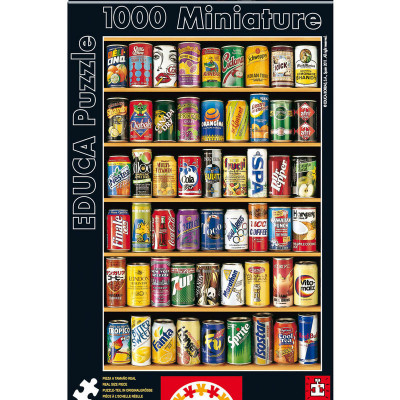 Puzzle Latas Miniatura 1000 peças