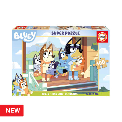 Puzzle Madeira 100 peças Bluey