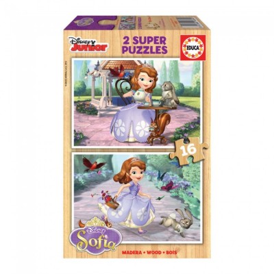 Puzzle Madeira 2x16 Princesa Sofia