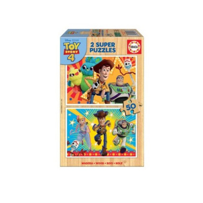 Puzzle Madeira 2x50 peças Toy Story 4