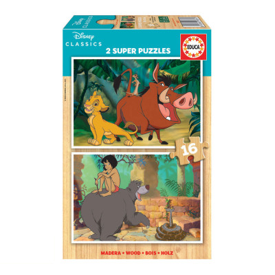 Puzzle Madeira Disney Classics 2x16 peças