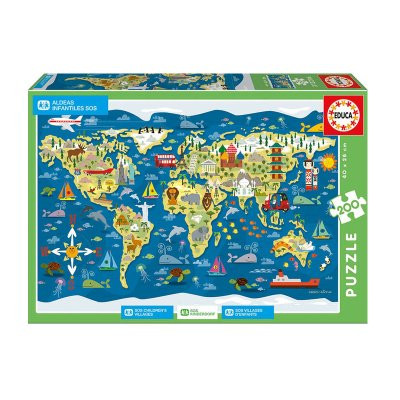 Puzzle Mapa Mundo Sean Sims 200pcs