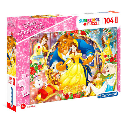 Puzzle Maxi Bela e o Monstro Disney 104 peças
