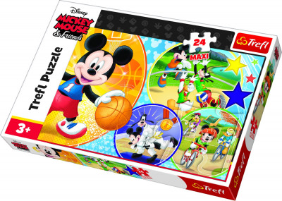 Puzzle Maxi Mickey Desporto 24 peças