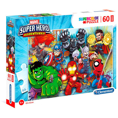 Puzzle Maxi Super Heroes Marvel 60 peças