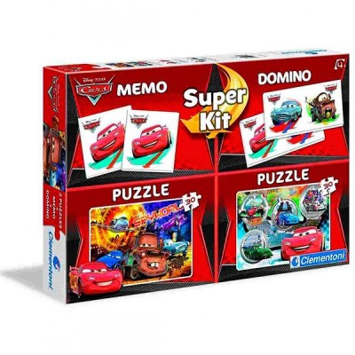 Puzzle Mc Queen Cars Disney 2x30pz + Memo + Domino
