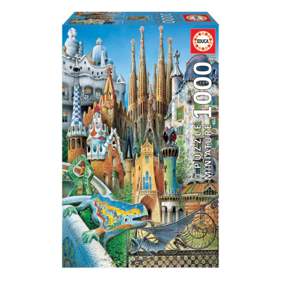Puzzle Miniatures Collage Gaudí 1000 peças