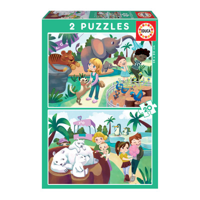 Puzzle No Zoo 2x20 peças