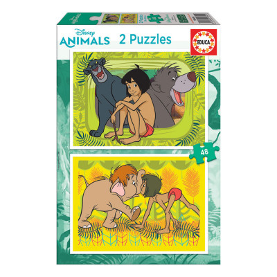 Puzzle O Livro da Selva 2x48 peças