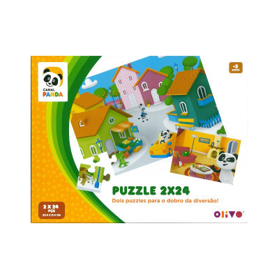 Puzzle Panda 2x24 peças
