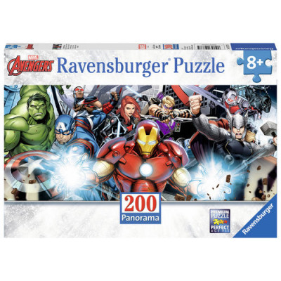 Puzzle Panorama Avengers Marvel 200 peças