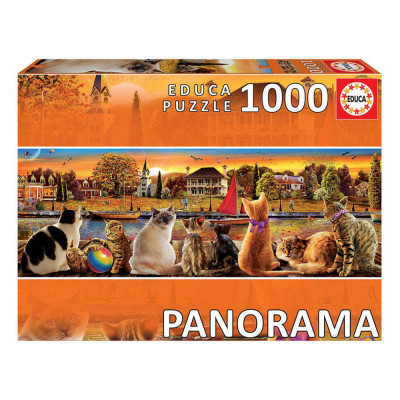 Puzzle Panorama Gatos no Cais 1000 peças