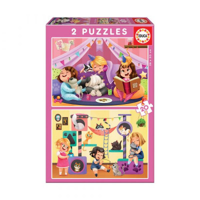 Puzzle Pijama Party 2x20 peças