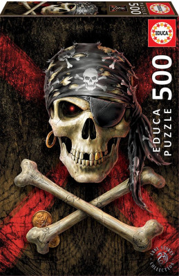 Puzzle Pirata Caveira 500 peças