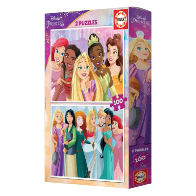 Puzzle Princesas Disney 2x100 peças