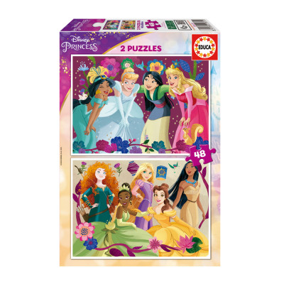 Puzzle Princesas Disney 2x48 peças