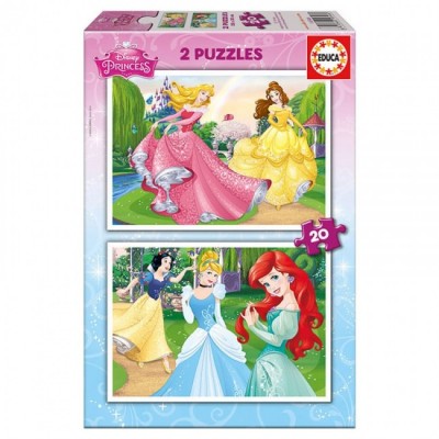 Puzzle Princesas Disney dois em um