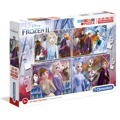 Puzzle Progressivo 4 em 1 Frozen 2 Disney