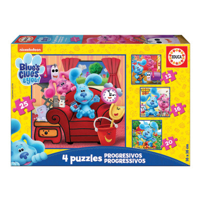Puzzle Progressivo 4 em 1 Pistas da Blue