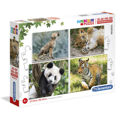 Puzzle Progressivo 4 em 1 Wildlife