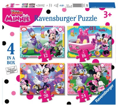 Puzzle Ravensburger 4 em 1 da Minnie Mouse