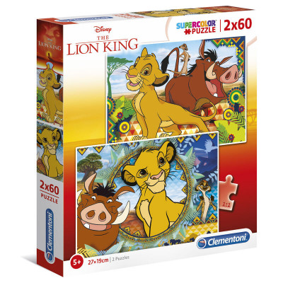 Puzzle Rei Leão Disney 2x60 peças
