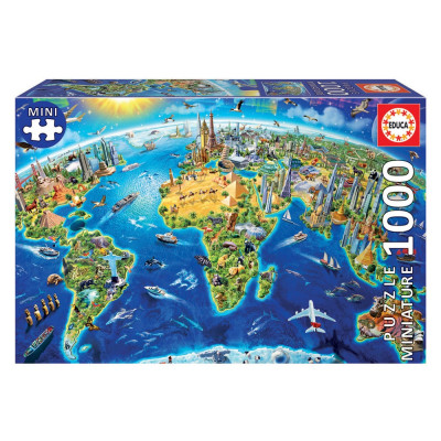 Puzzle Símbolos do Mundo 1000 peças Mini
