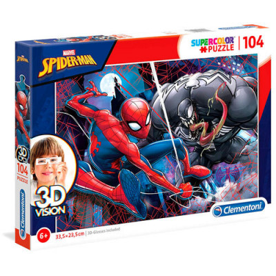 Puzzle Spiderman Venom Marvel 3D 104 peças