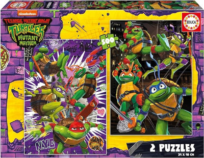 Puzzle Tartarugas Ninja 2x500 peças