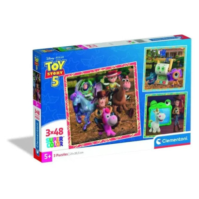 Puzzle Toy Story 5 3x48 Peças Clementoni