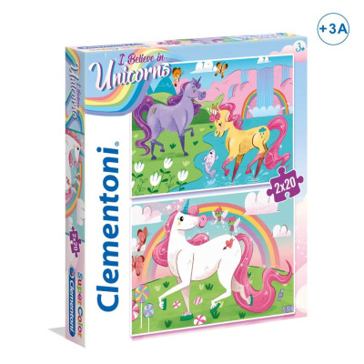 Puzzle Unicórnio 2x20 peças
