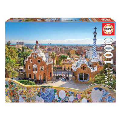 Puzzle Vista Barcelona do Parque Guell 1000 peças