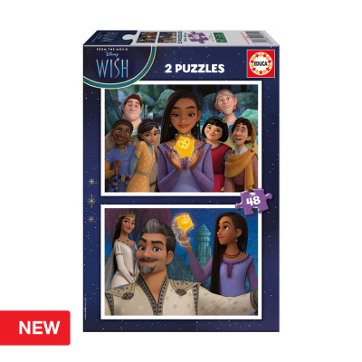 Puzzle Wish Disney  2x48 peças