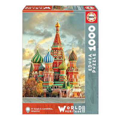 Puzzle World Heritage Catedral São Basílio Moscovo 1000 peças
