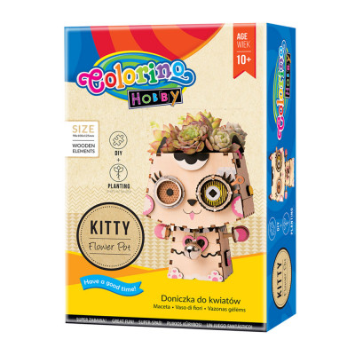 Puzzles 3D Vaso de Flores Kitty Colorino