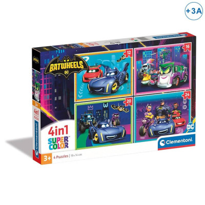 Puzzles 4 em 1 Batwheels DC Comics