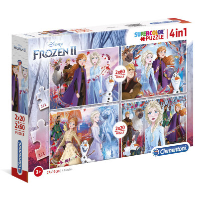 Puzzles 4 em 1 Frozen 2 Disney