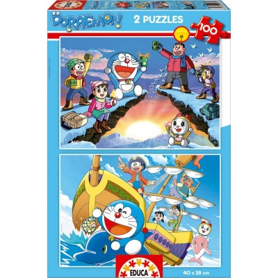 Puzzles Doraemon 2x100