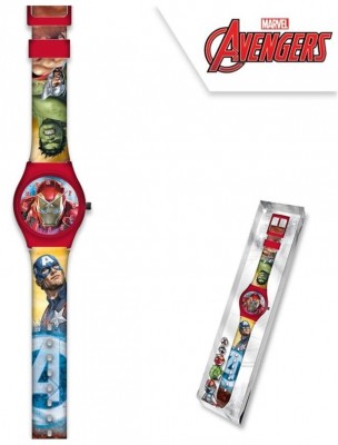 Relógio Analógico com caixa  Avengers Marvel