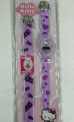 Relógio + Bracelete Hello Kitty