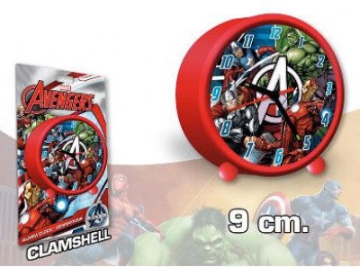 Relógio Despertador redondo 9cm de Avengers