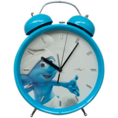 Relógio Despertador Smurfs