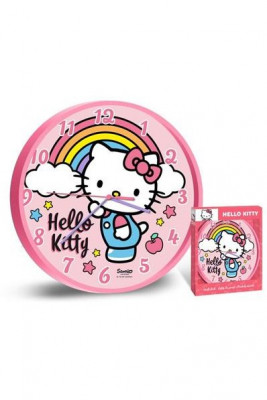 Relógio Parede Hello Kitty Rainbow