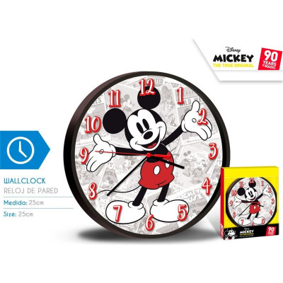 Relógio Parede Mickey 90 Years