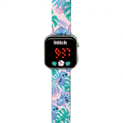 Relógio Watch Led Disney Stitch